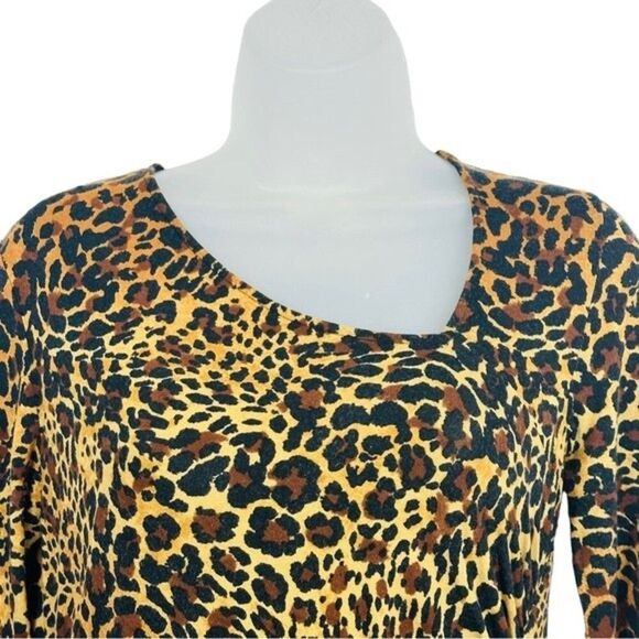 Lafayette 148 Animal Leopard Print Dress Sz 6 - Picture 3 of 6